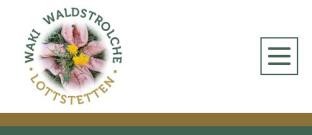 Logo und 3 Striche der mobilen Navigation